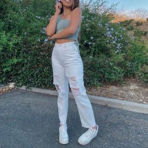 Pacsun Chamomile High Waisted Straight Leg Jeans